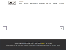Tablet Screenshot of jjcocinas.com